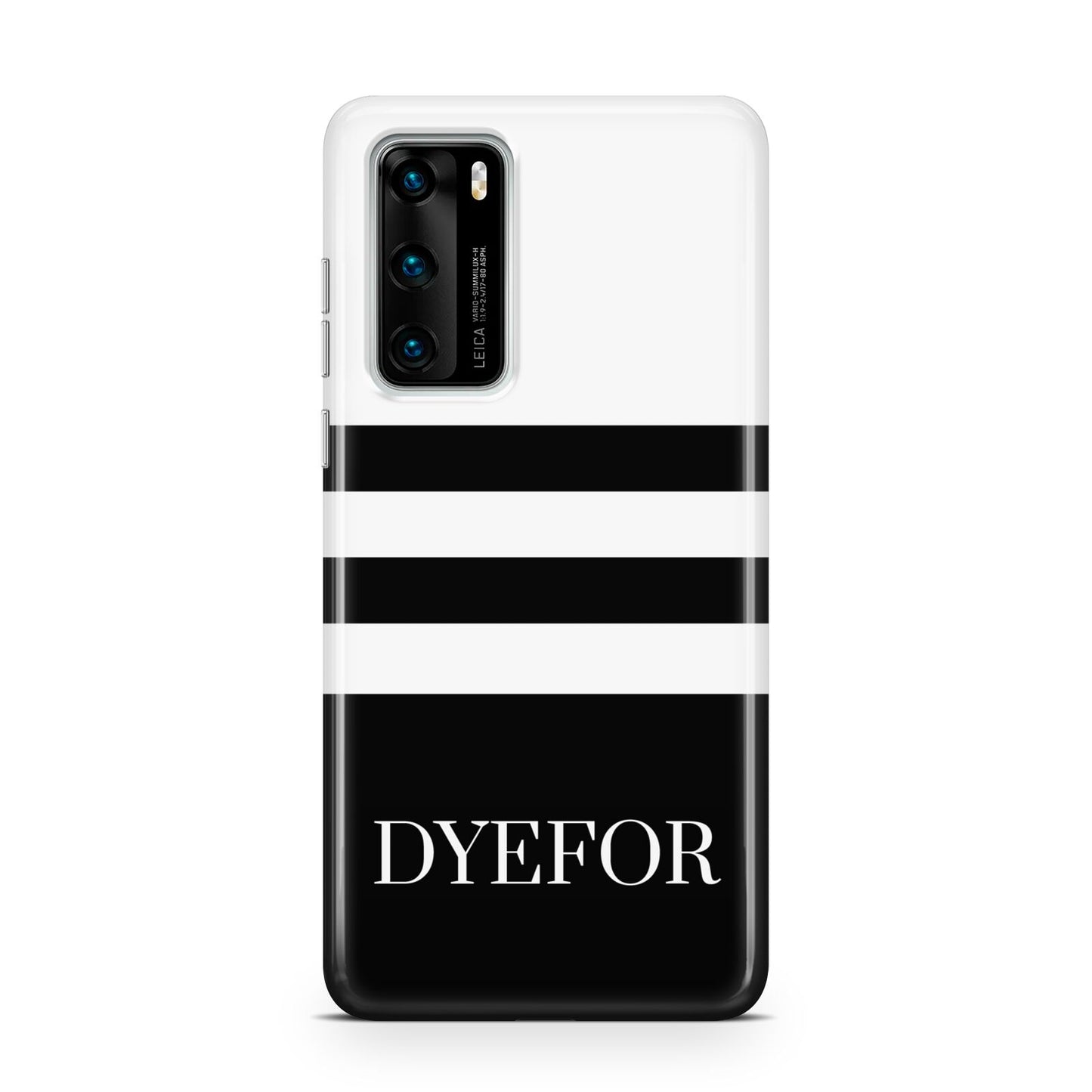 Personalised Striped Name Huawei P40 Phone Case