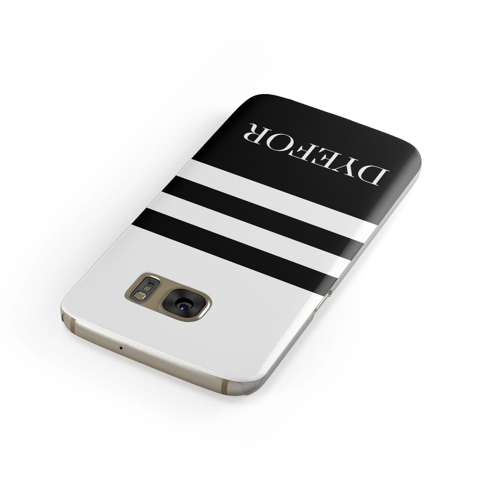 Personalised Striped Name Samsung Galaxy Case Front Close Up