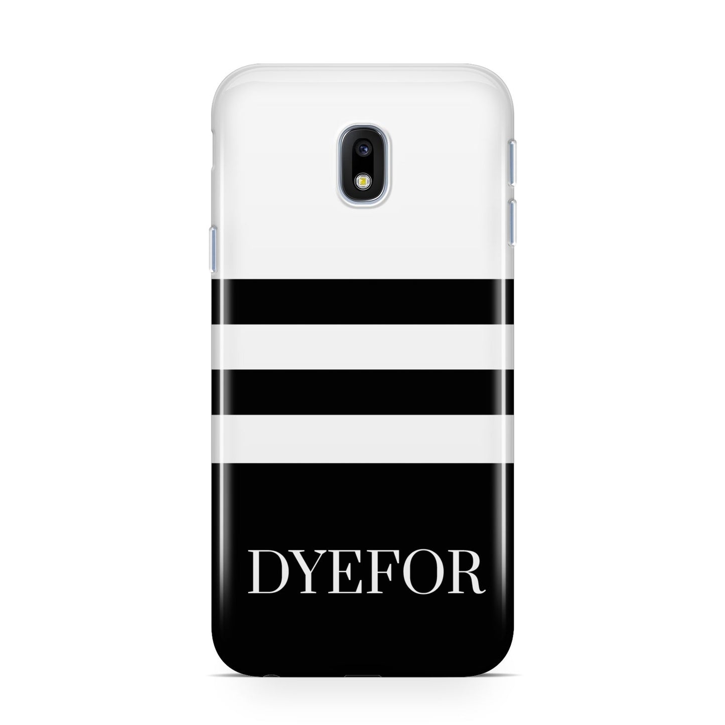 Personalised Striped Name Samsung Galaxy J3 2017 Case