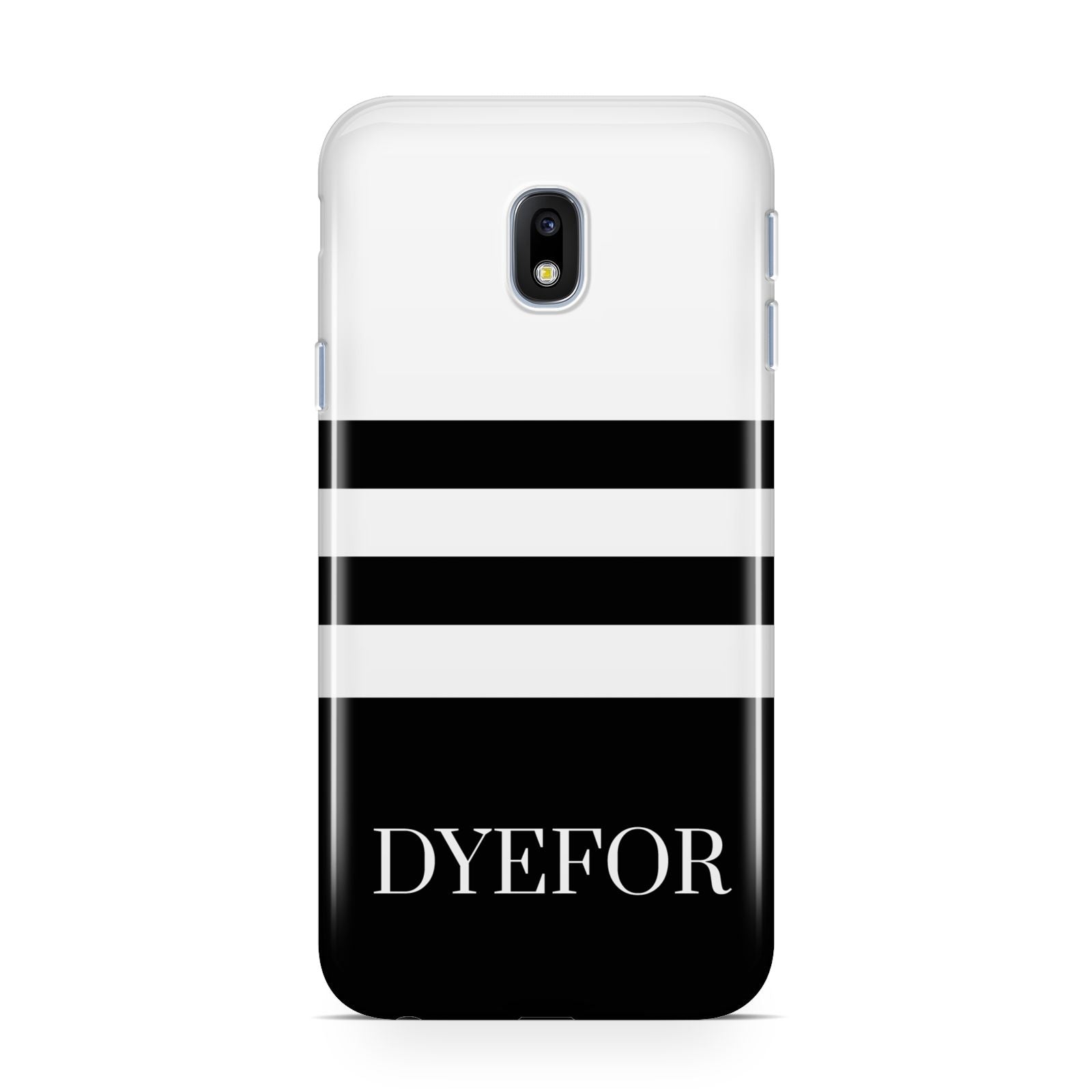 Personalised Striped Name Samsung Galaxy J3 2017 Case