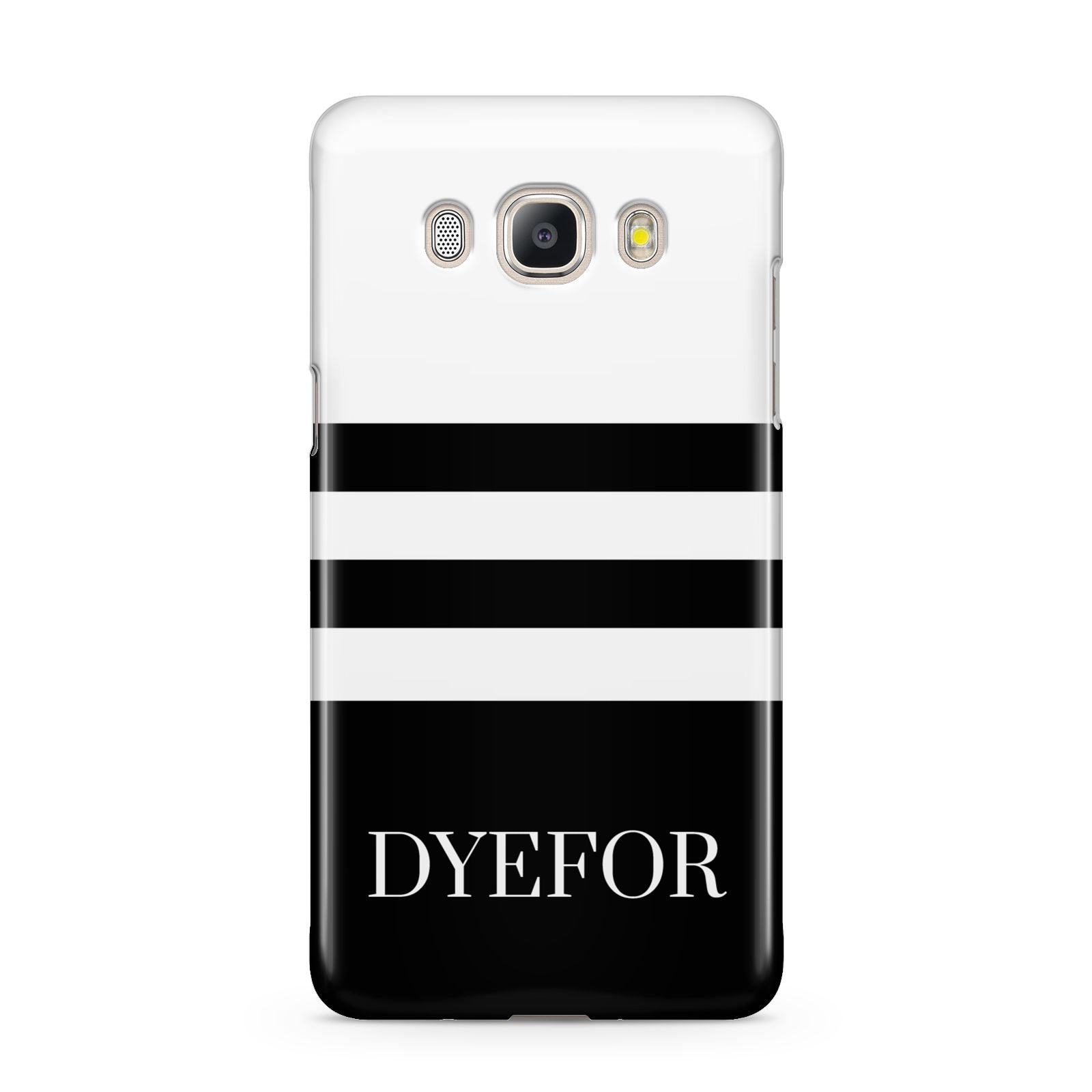 Personalised Striped Name Samsung Galaxy J5 2016 Case