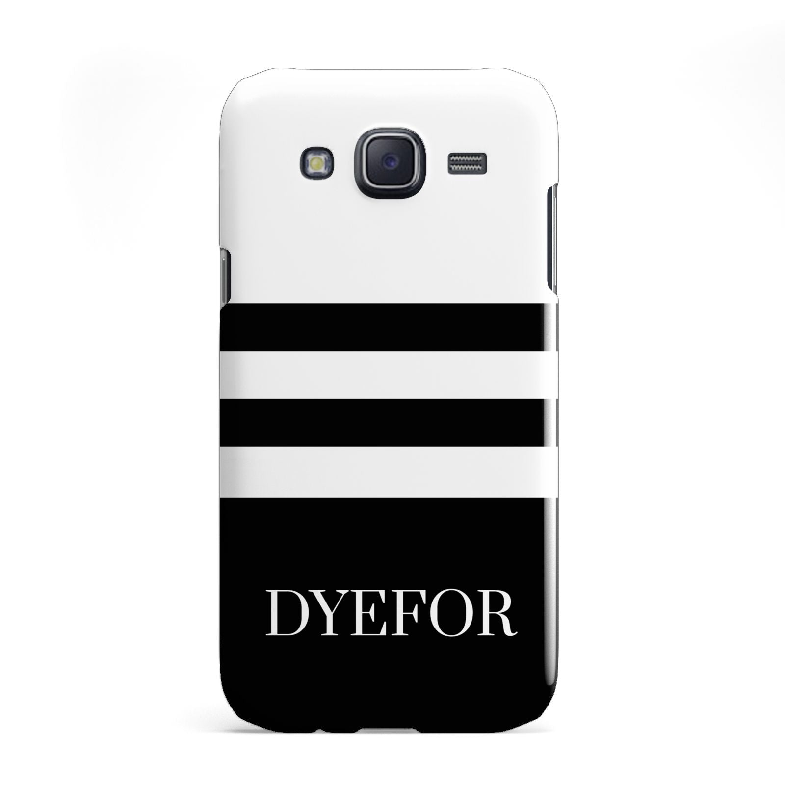 Personalised Striped Name Samsung Galaxy J5 Case