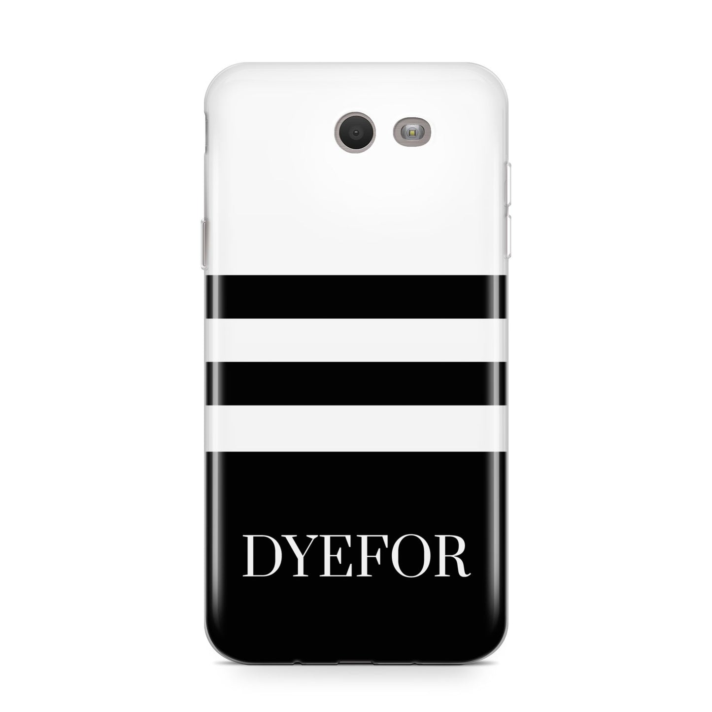 Personalised Striped Name Samsung Galaxy J7 2017 Case