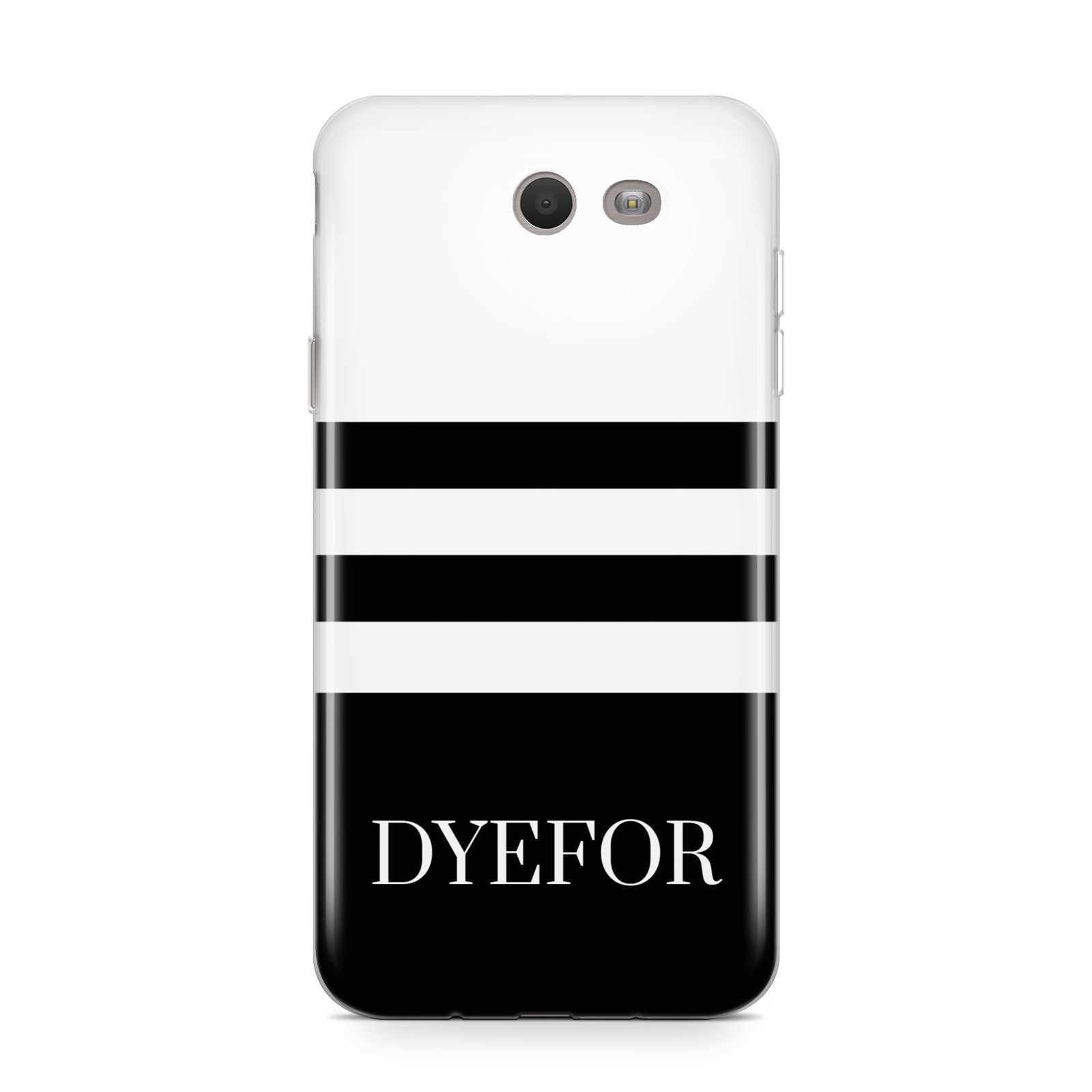 Personalised Striped Name Samsung Galaxy J7 2017 Case