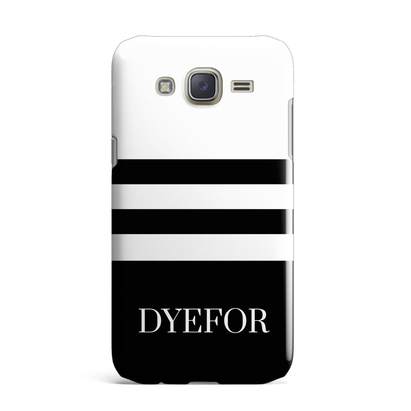 Personalised Striped Name Samsung Galaxy J7 Case