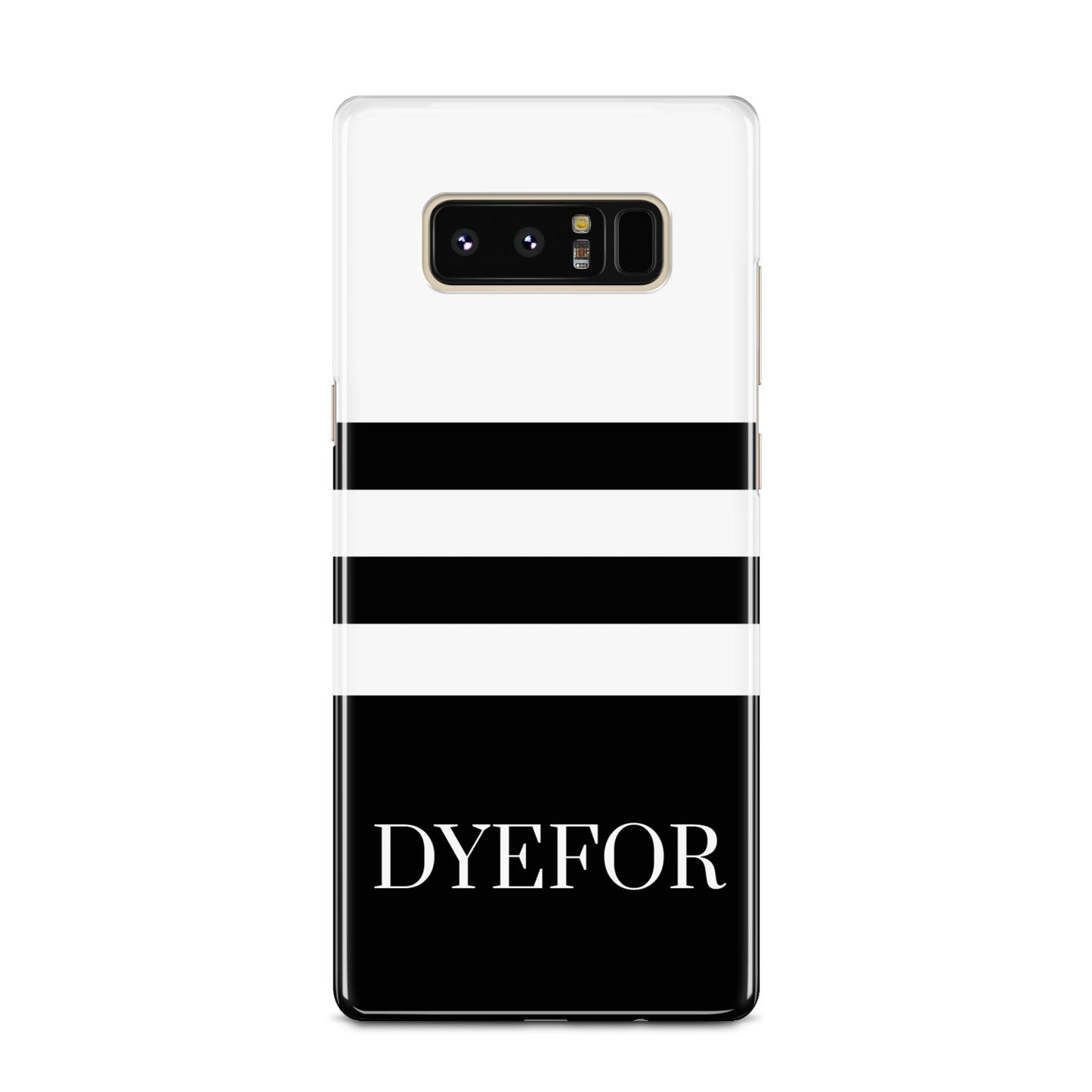 Personalised Striped Name Samsung Galaxy Note 8 Case