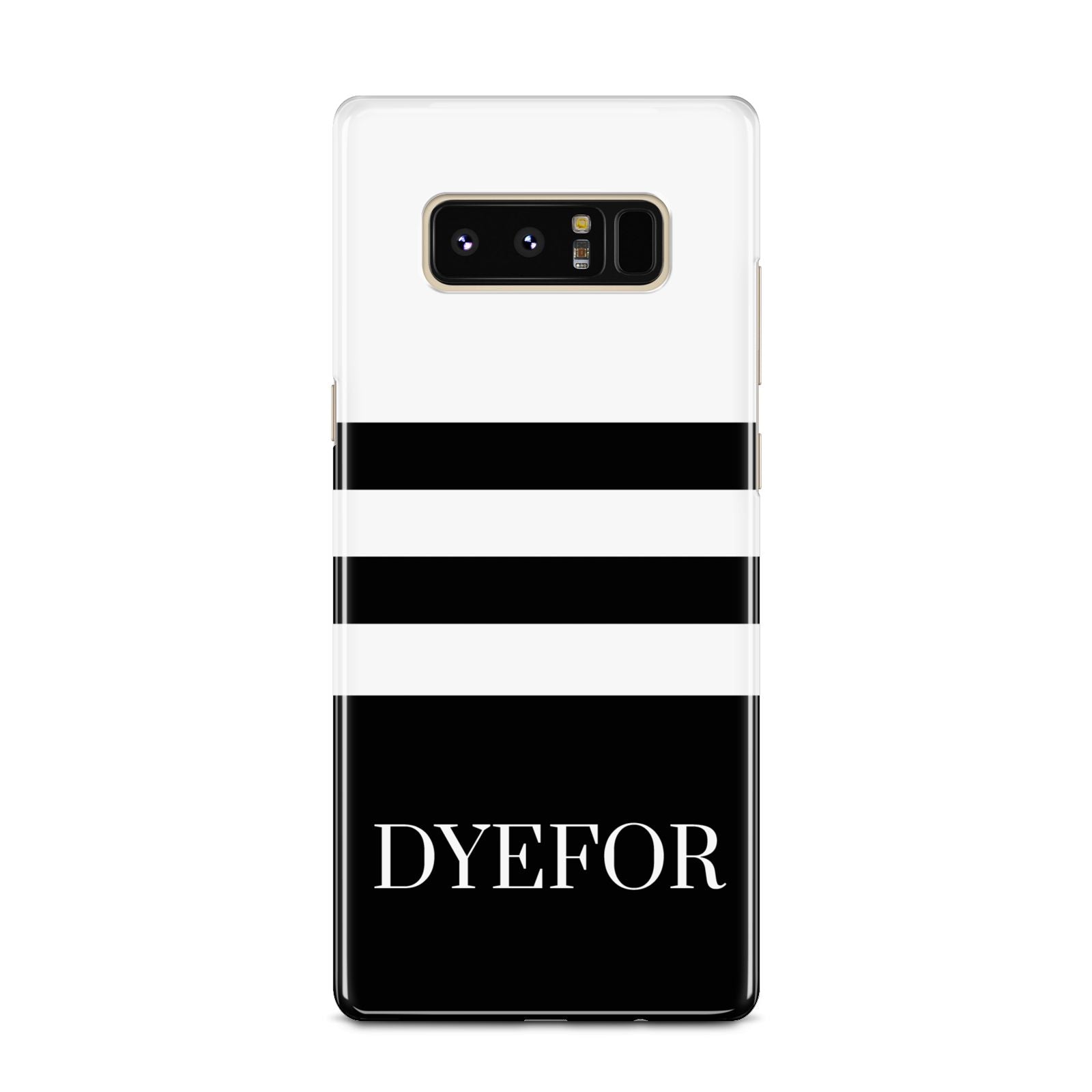 Personalised Striped Name Samsung Galaxy Note 8 Case