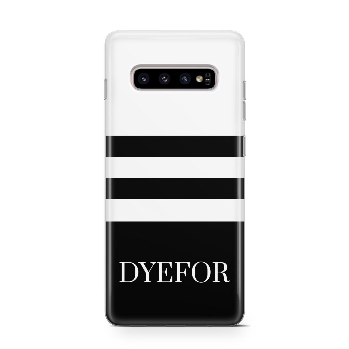 Personalised Striped Name Samsung Galaxy S10 Case