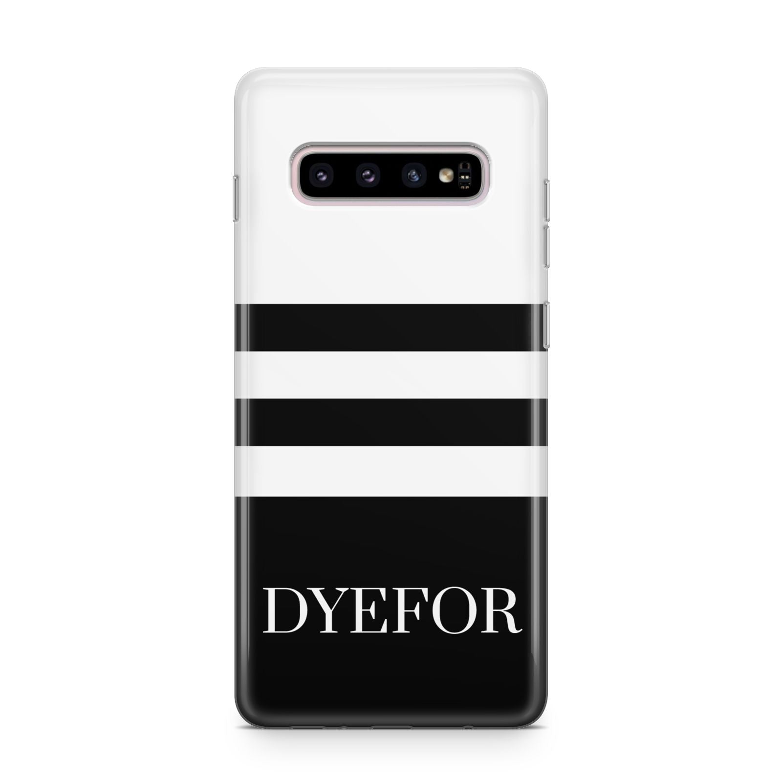 Personalised Striped Name Samsung Galaxy S10 Plus Case