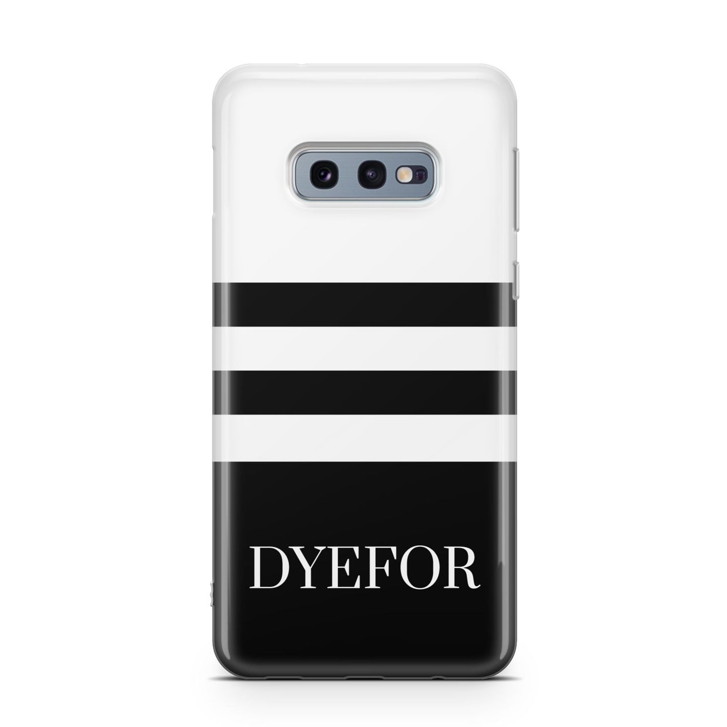 Personalised Striped Name Samsung Galaxy S10E Case