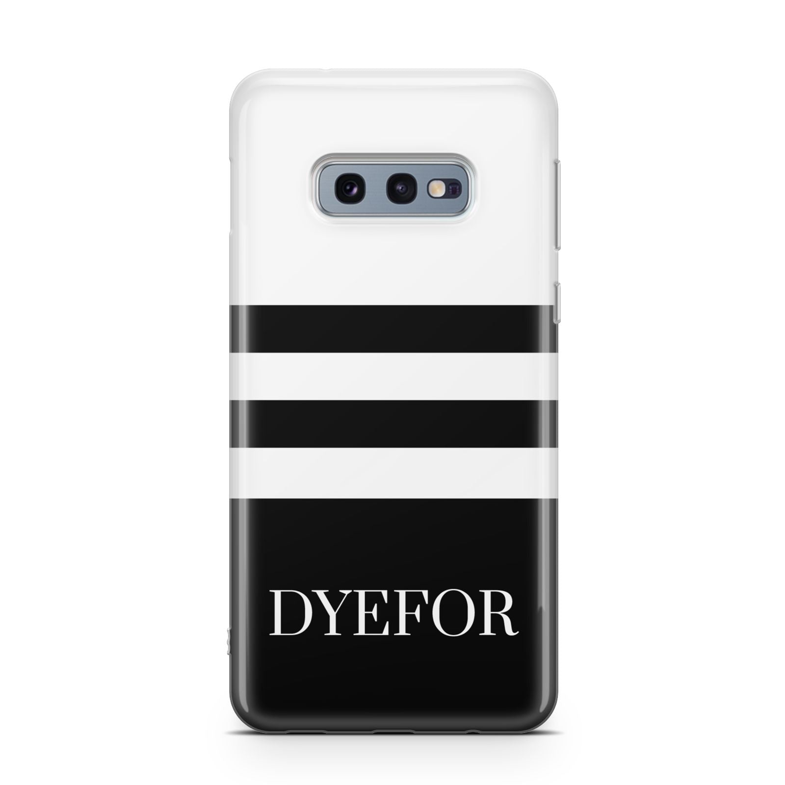 Personalised Striped Name Samsung Galaxy S10E Case