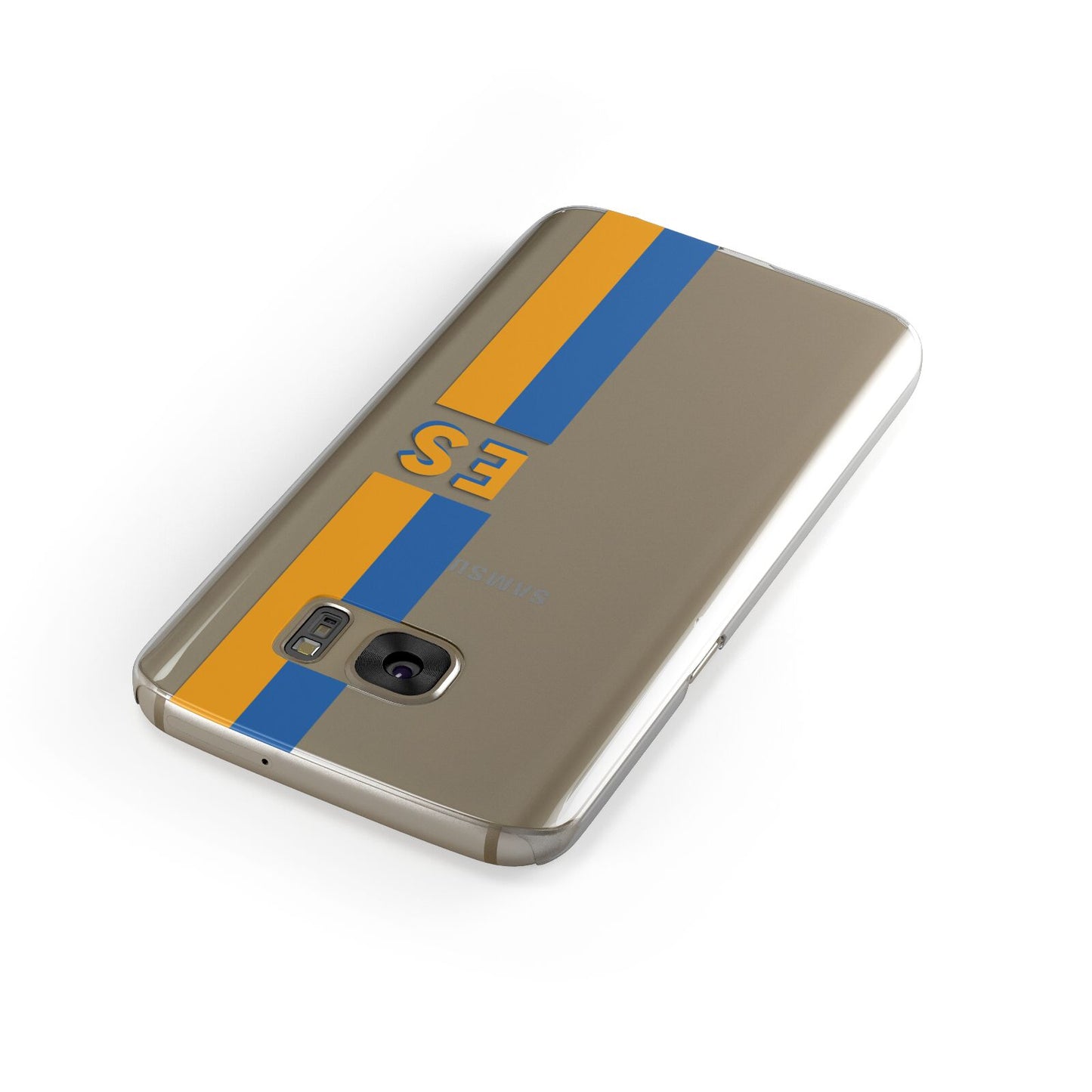 Personalised Striped Samsung Galaxy Case Front Close Up