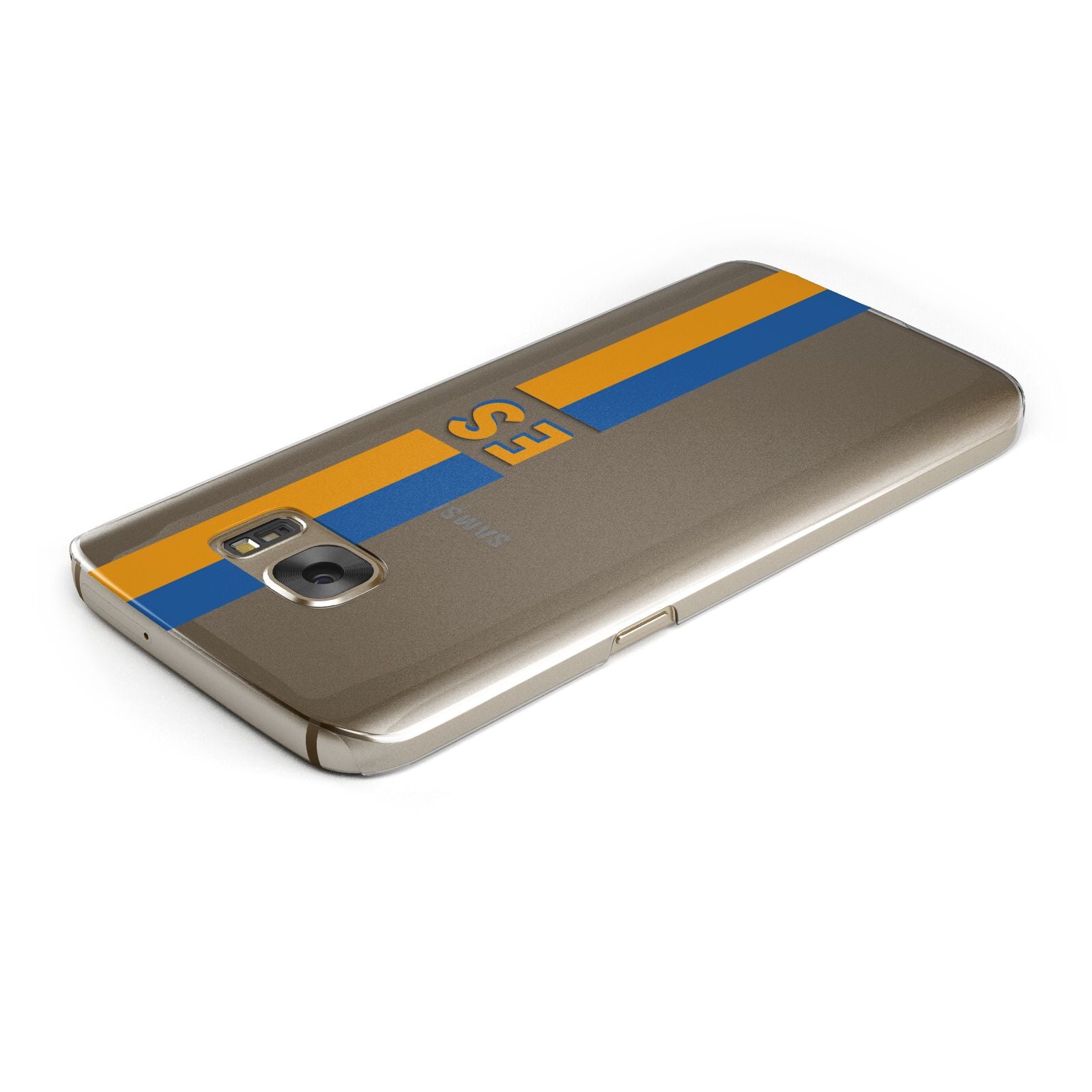 Personalised Striped Samsung Galaxy Case Top Cutout