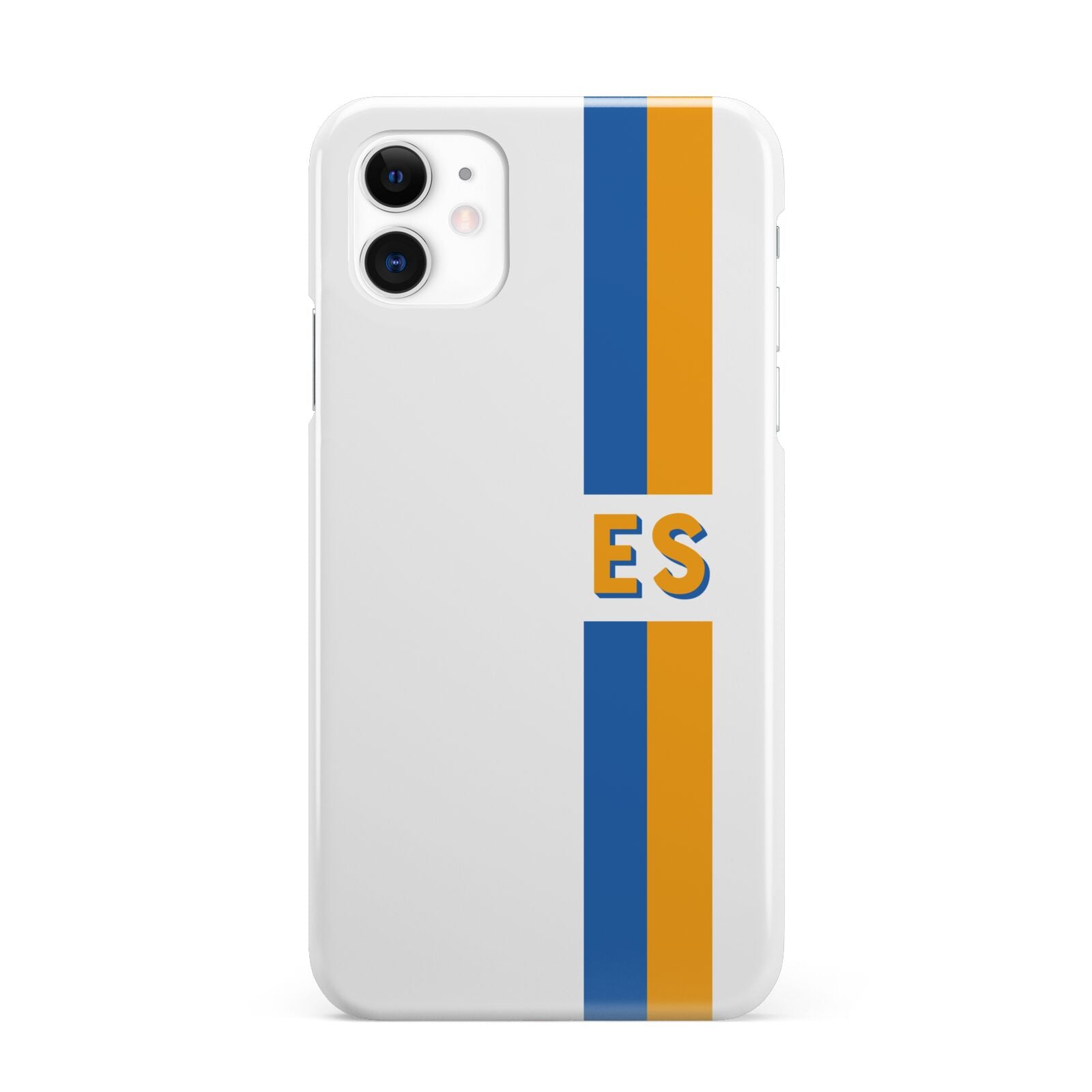 Personalised Striped iPhone 11 3D Snap Case