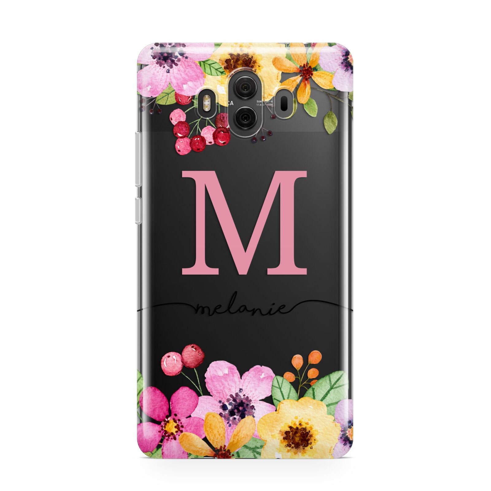 Personalised Summer Flowers Huawei Mate 10 Protective Phone Case