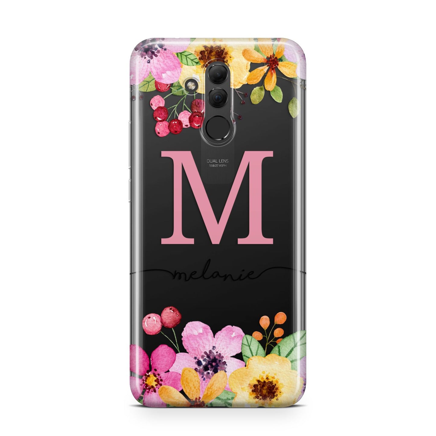 Personalised Summer Flowers Huawei Mate 20 Lite