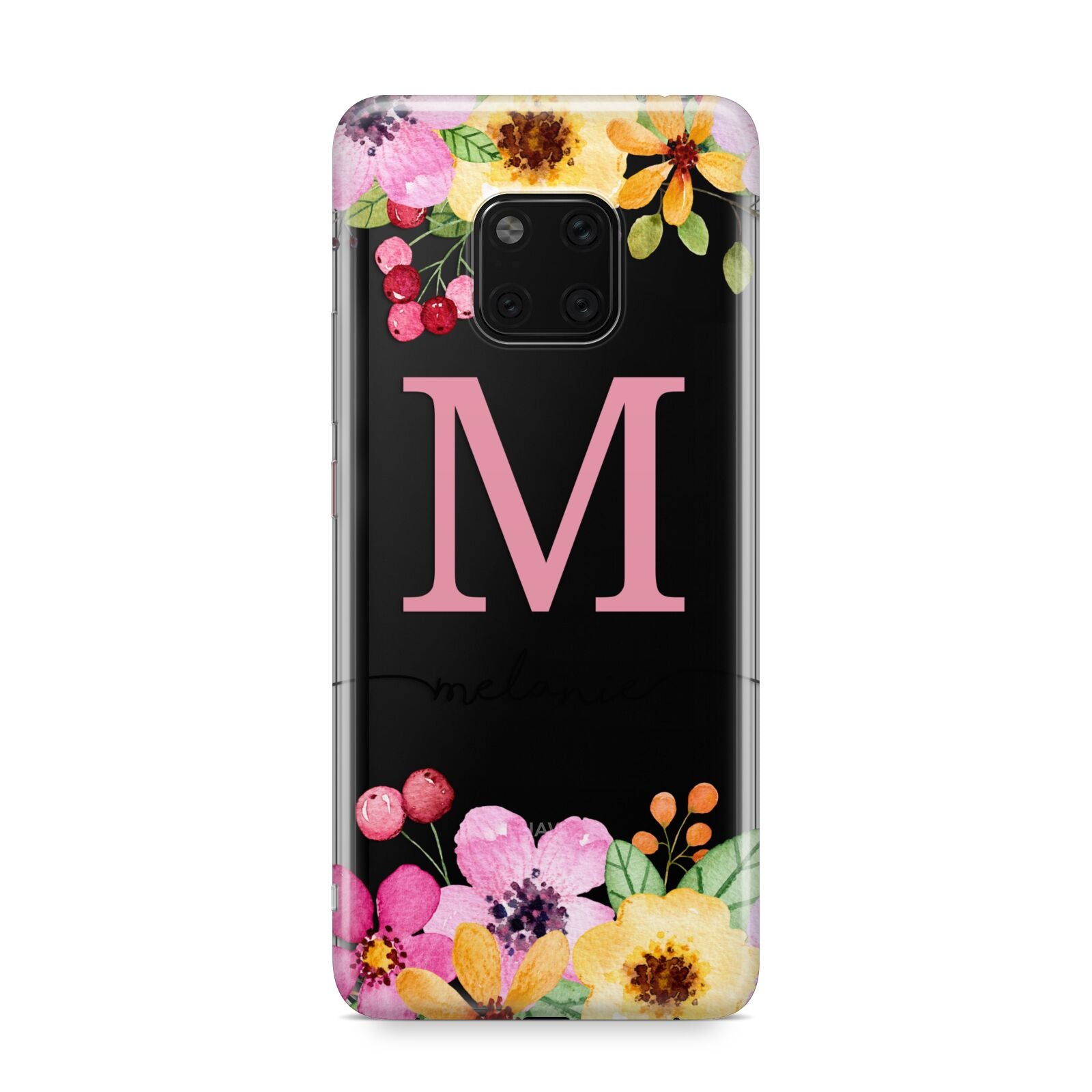 Personalised Summer Flowers Huawei Mate 20 Pro Phone Case