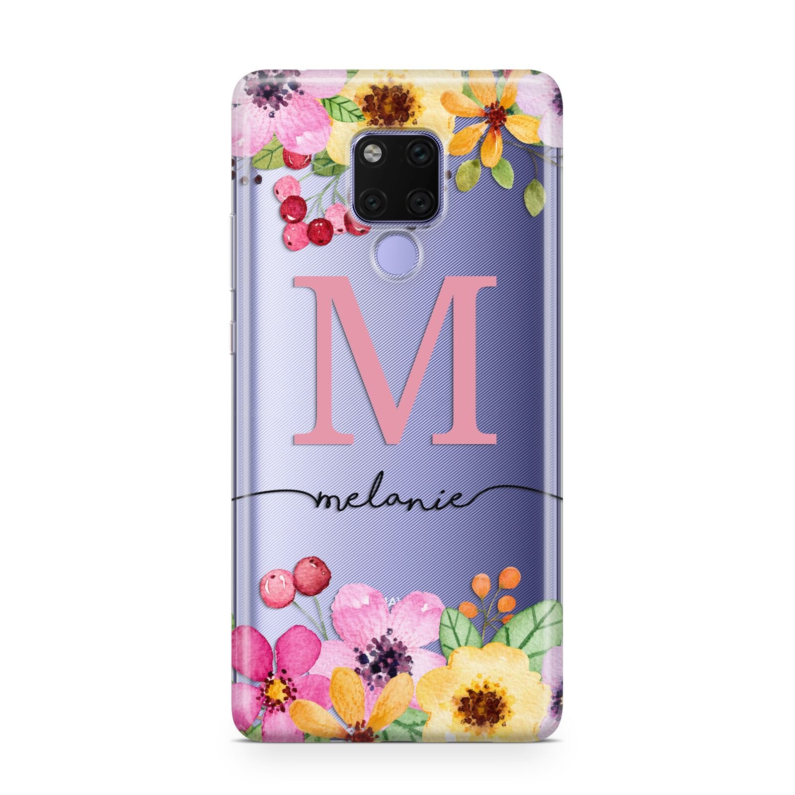 Personalised Summer Flowers Huawei Mate 20X Phone Case