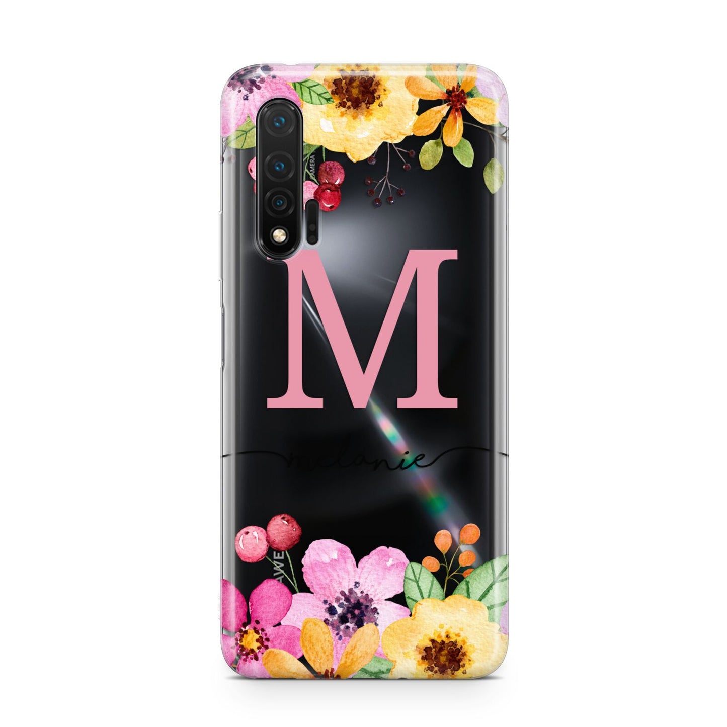 Personalised Summer Flowers Huawei Nova 6 Phone Case