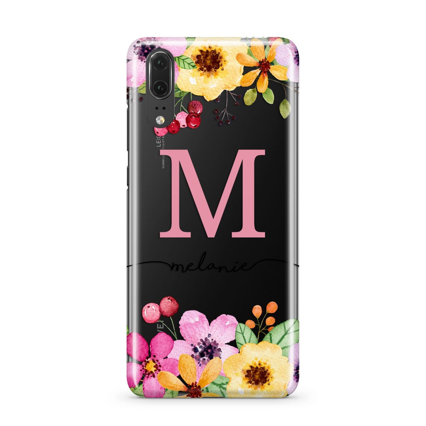 Personalised Summer Flowers Huawei P20 Phone Case