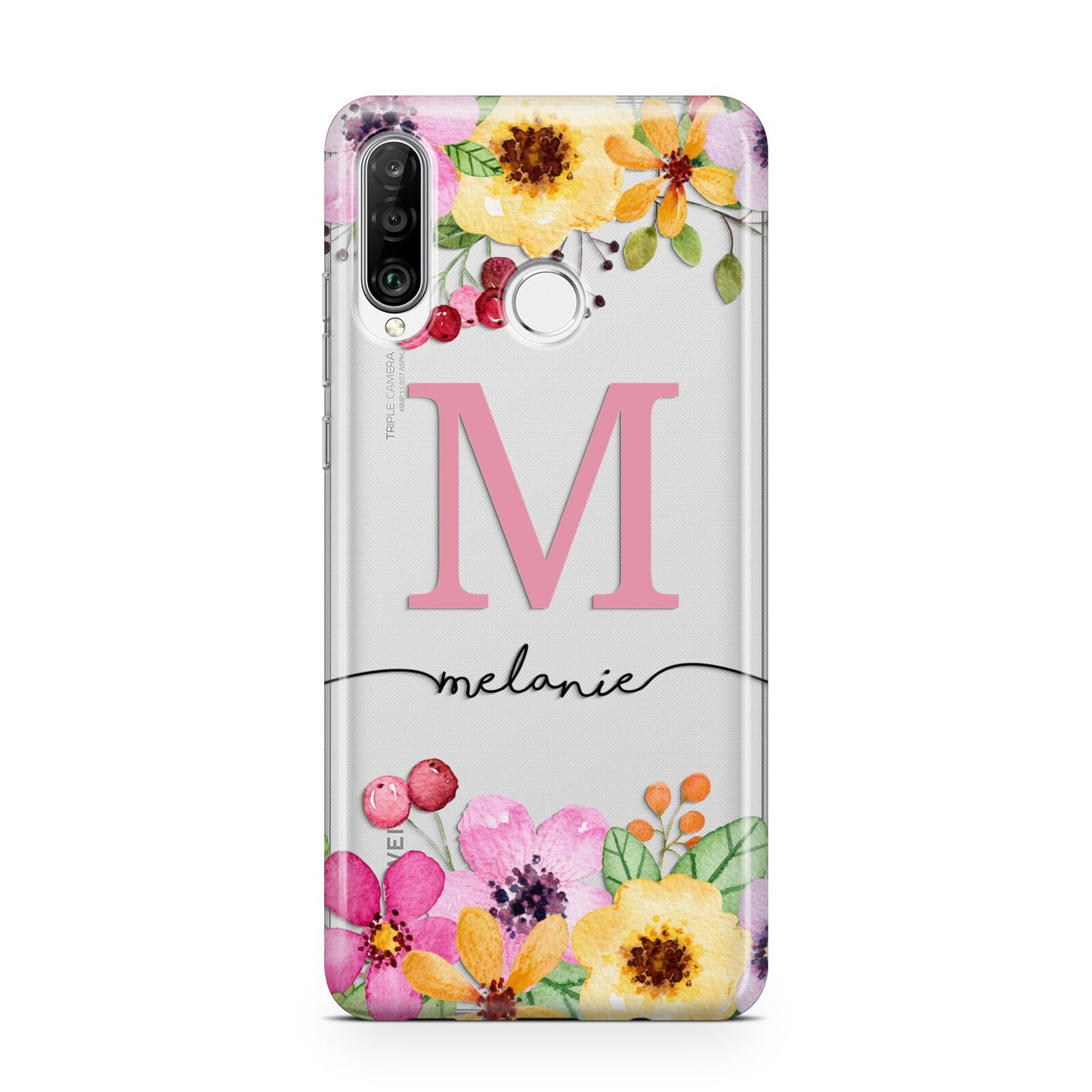 Personalised Summer Flowers Huawei P30 Lite Phone Case