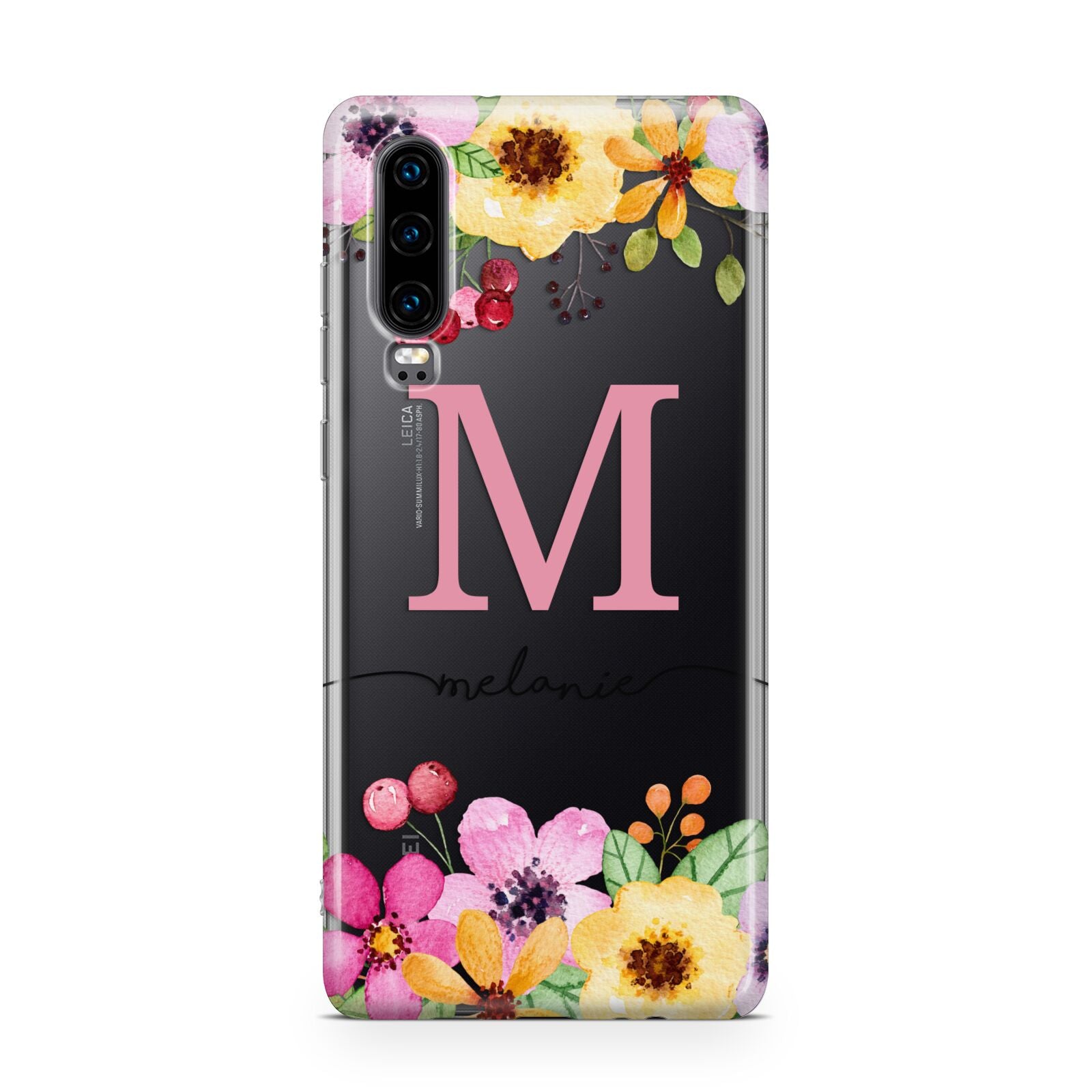 Personalised Summer Flowers Huawei P30 Phone Case