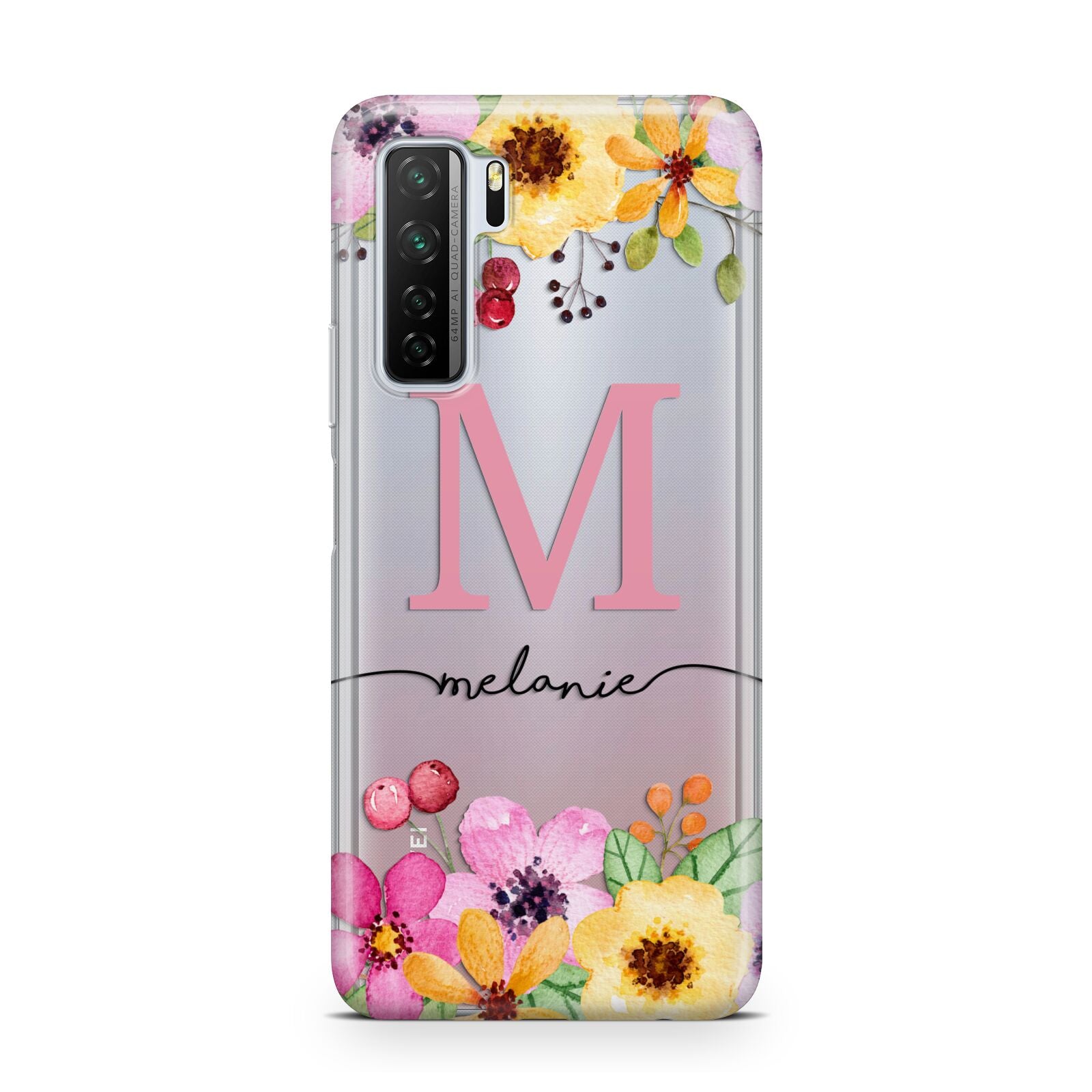 Personalised Summer Flowers Huawei P40 Lite 5G Phone Case