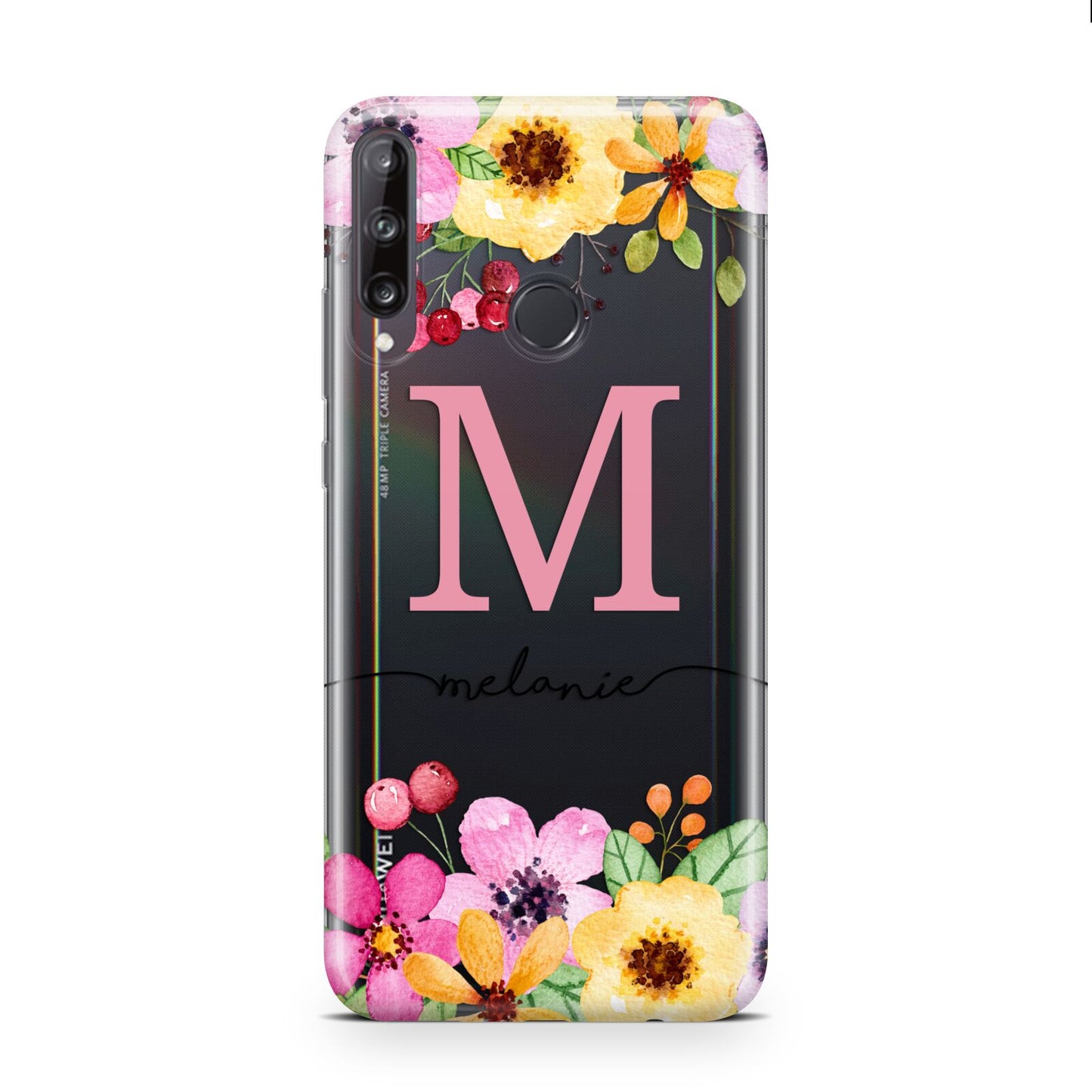 Personalised Summer Flowers Huawei P40 Lite E Phone Case