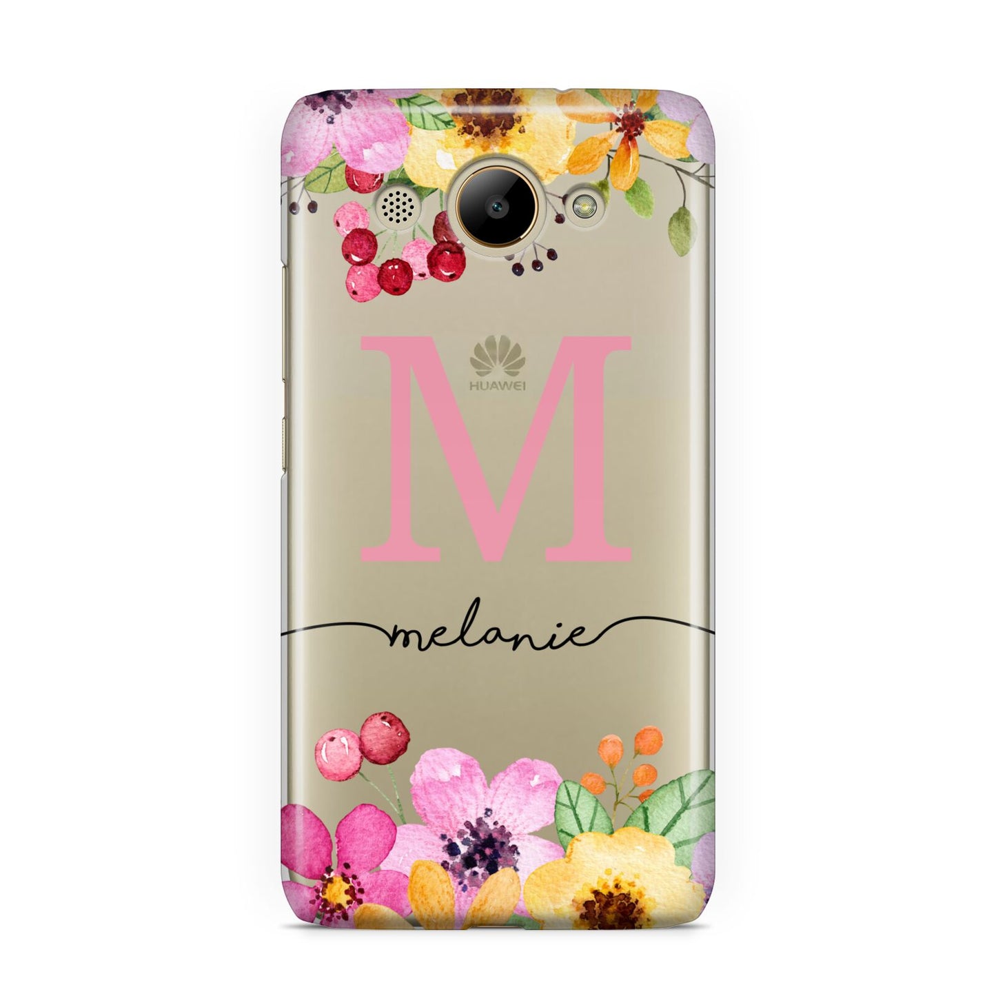 Personalised Summer Flowers Huawei Y3 2017