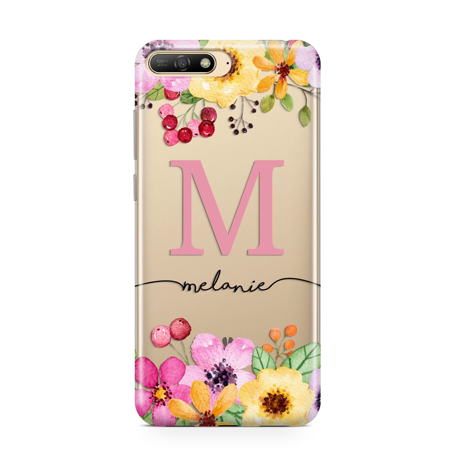 Personalised Summer Flowers Huawei Y6 2018