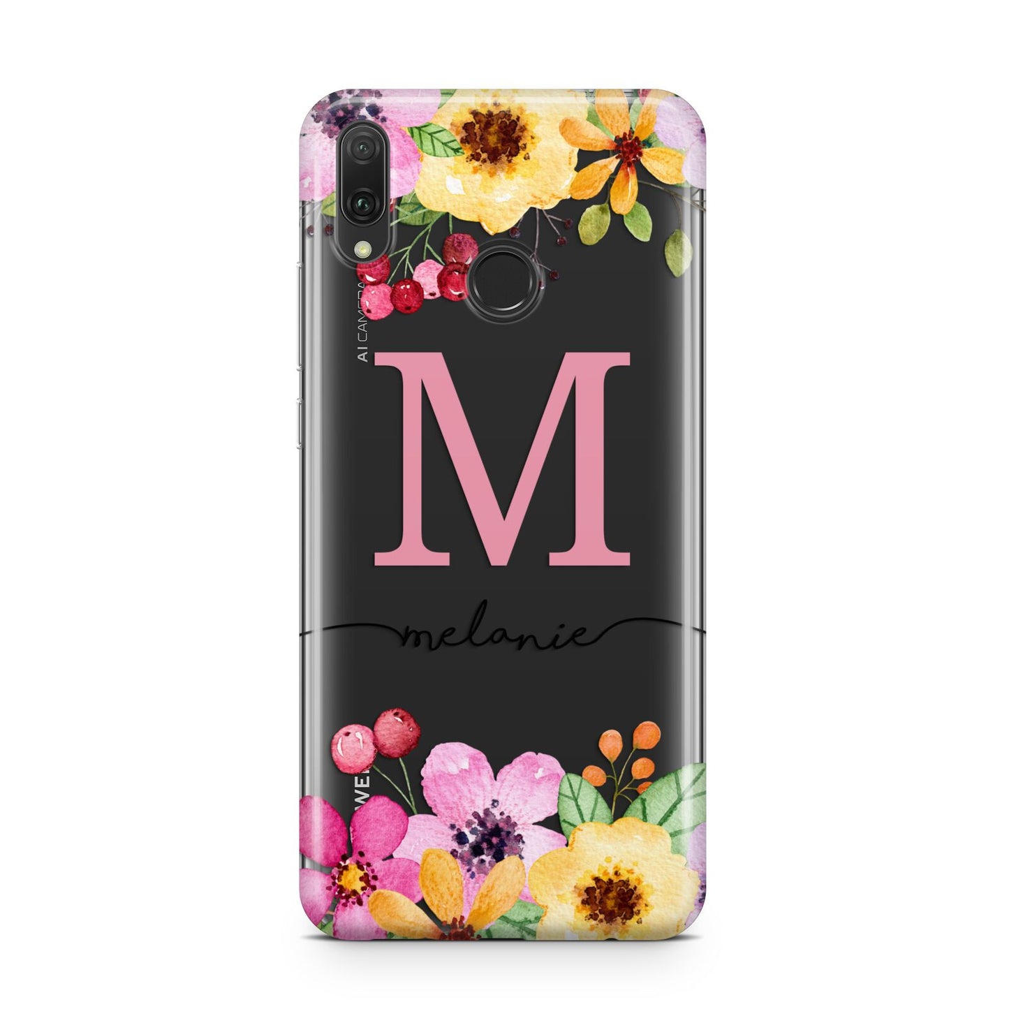 Personalised Summer Flowers Huawei Y9 2019