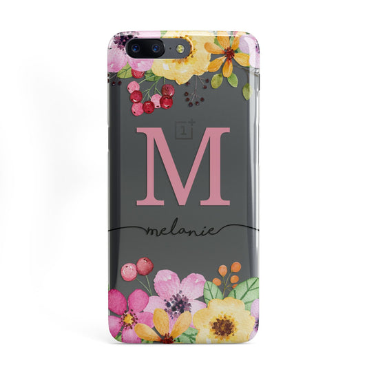 Personalised Summer Flowers OnePlus Case