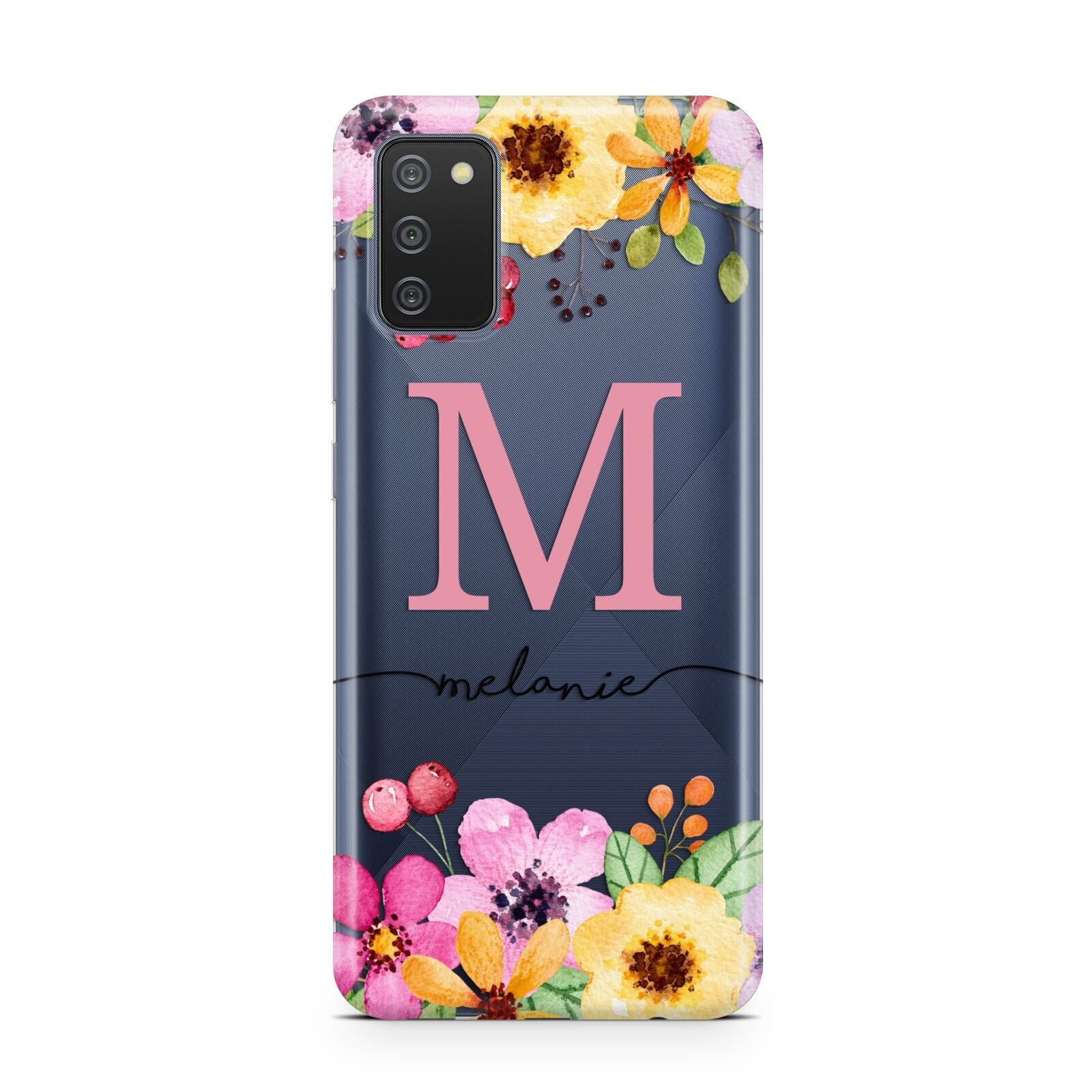 Personalised Summer Flowers Samsung A02s Case