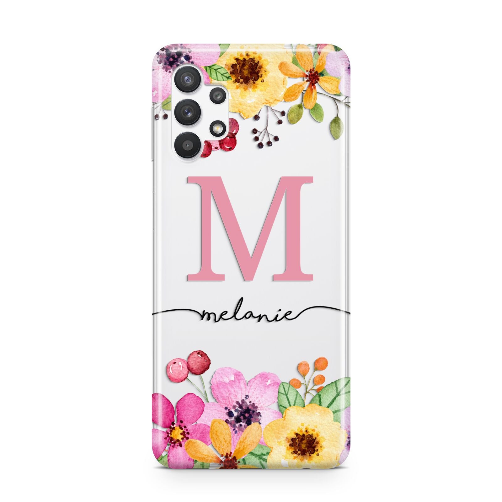 Personalised Summer Flowers Samsung A32 5G Case