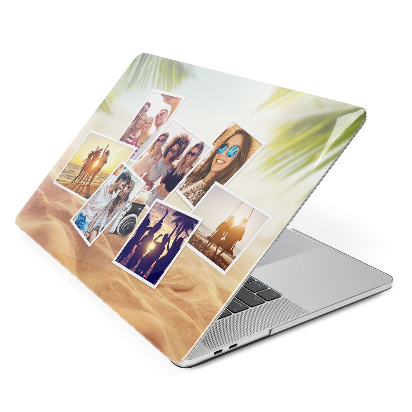 Personalised Summer Holiday Photos Apple MacBook Case Side View