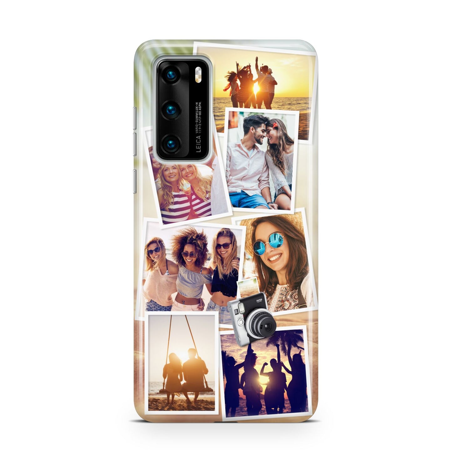 Personalised Summer Holiday Photos Huawei P40 Phone Case