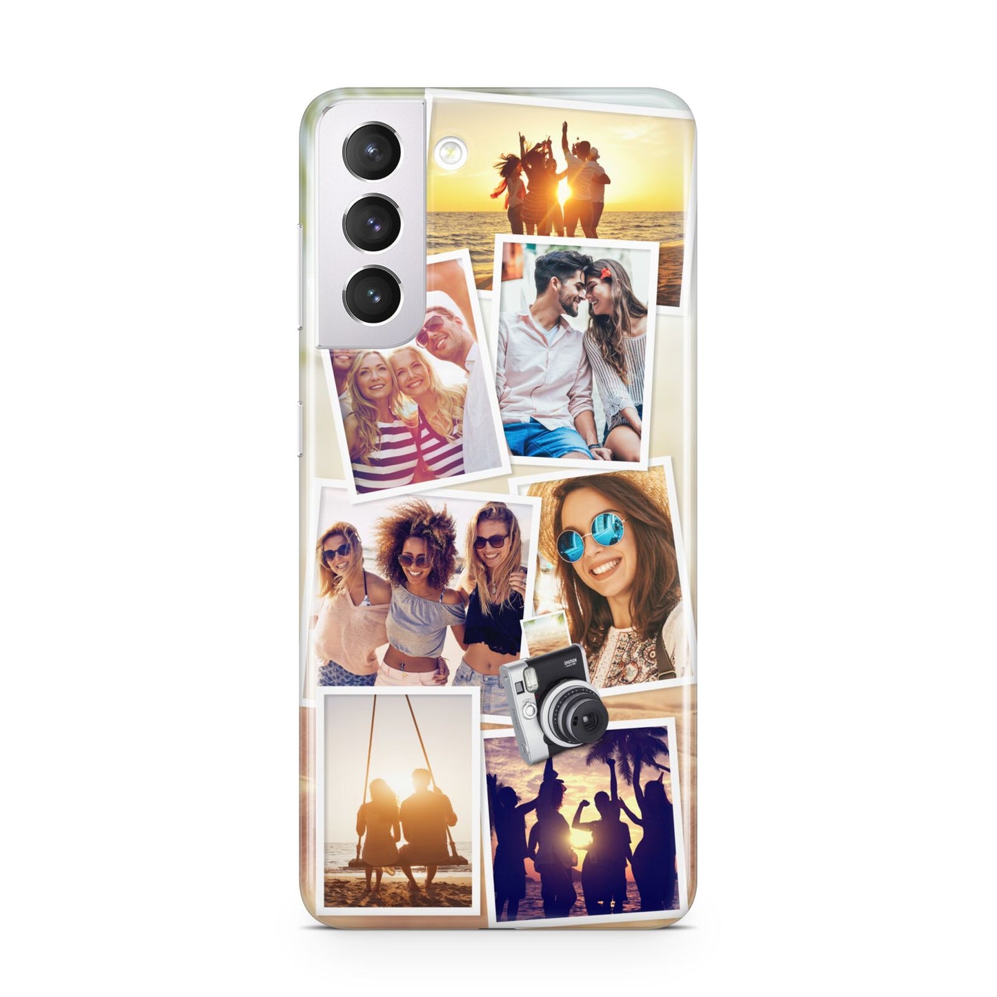 Personalised Summer Holiday Photos Samsung S21 Case