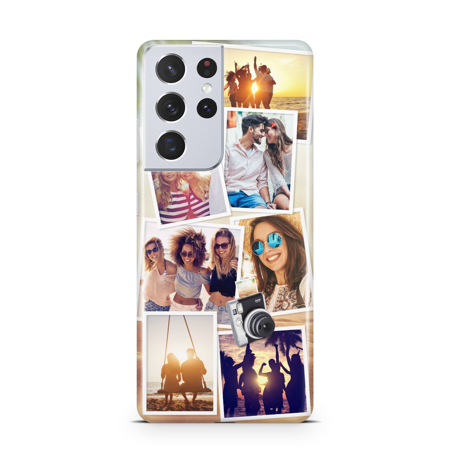 Personalised Summer Holiday Photos Samsung S21 Ultra Case