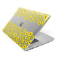 Personalised Sunflower Apple MacBook Case Side View