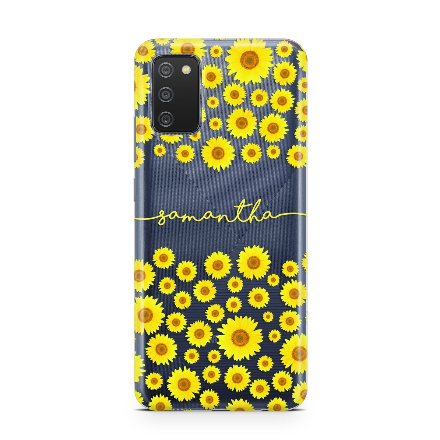 Personalised Sunflower Samsung A02s Case