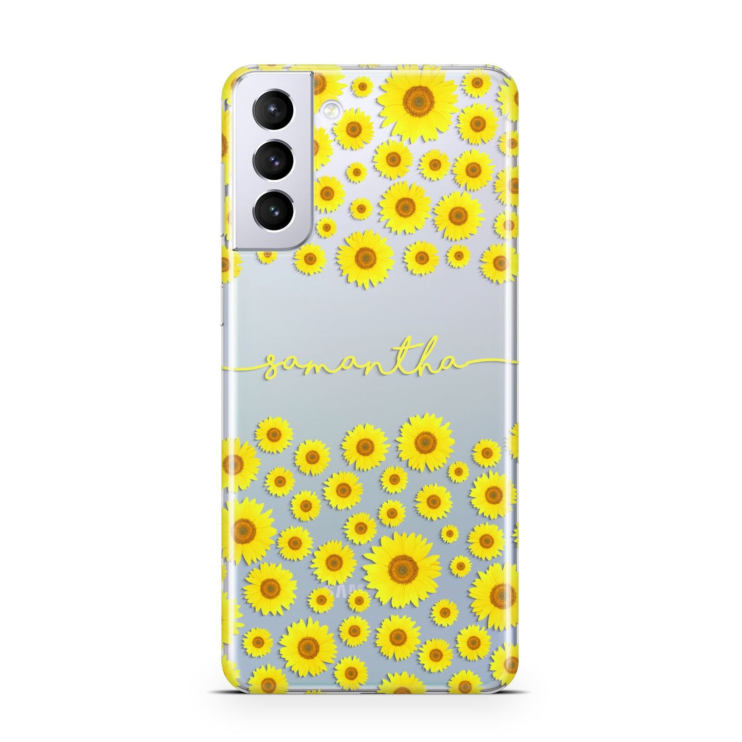 Personalised Sunflower Samsung S21 Plus Case