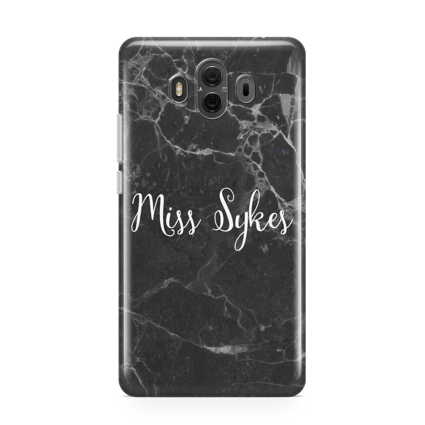 Personalised Surname Marble Huawei Mate 10 Protective Phone Case