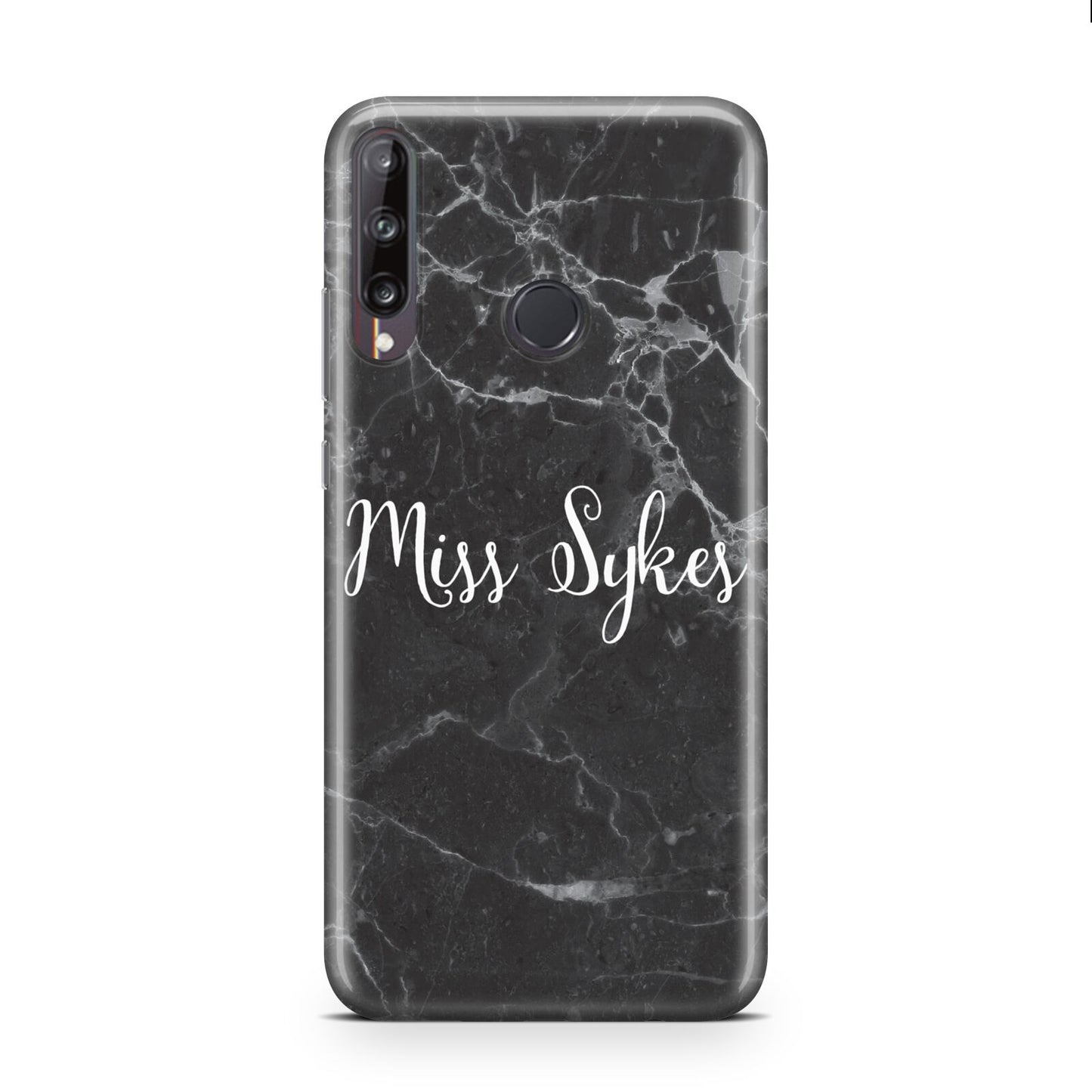 Personalised Surname Marble Huawei P40 Lite E Phone Case