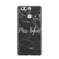 Personalised Surname Marble Huawei P9 Case