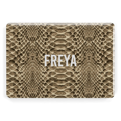 Personalised Tan Snakeskin Apple MacBook Case