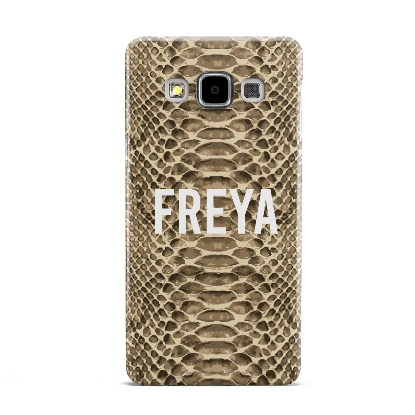 Personalised Tan Snakeskin Samsung Galaxy A5 Case