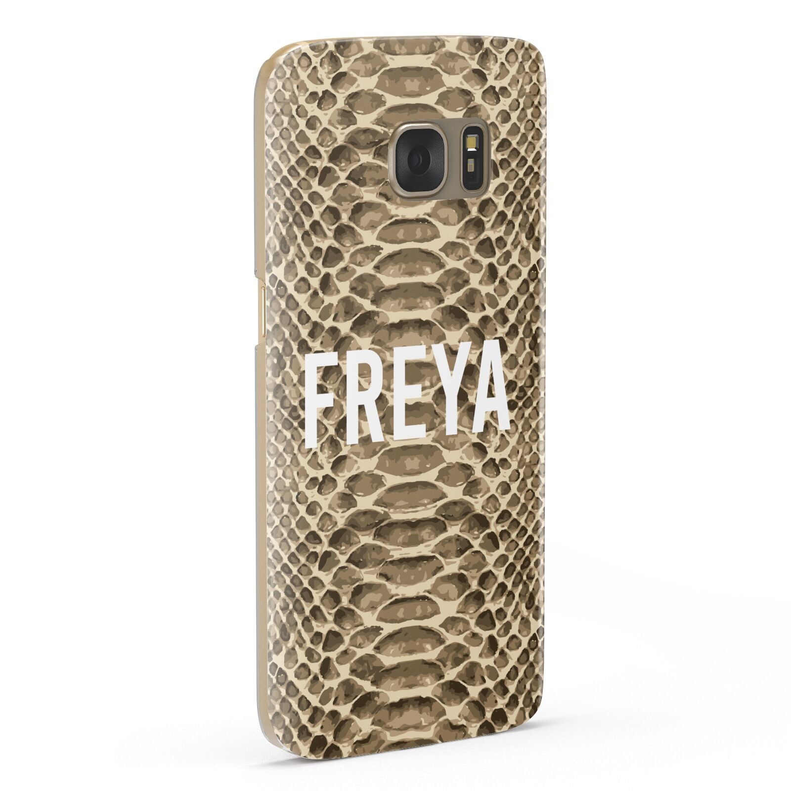 Personalised Tan Snakeskin Samsung Galaxy Case Fourty Five Degrees