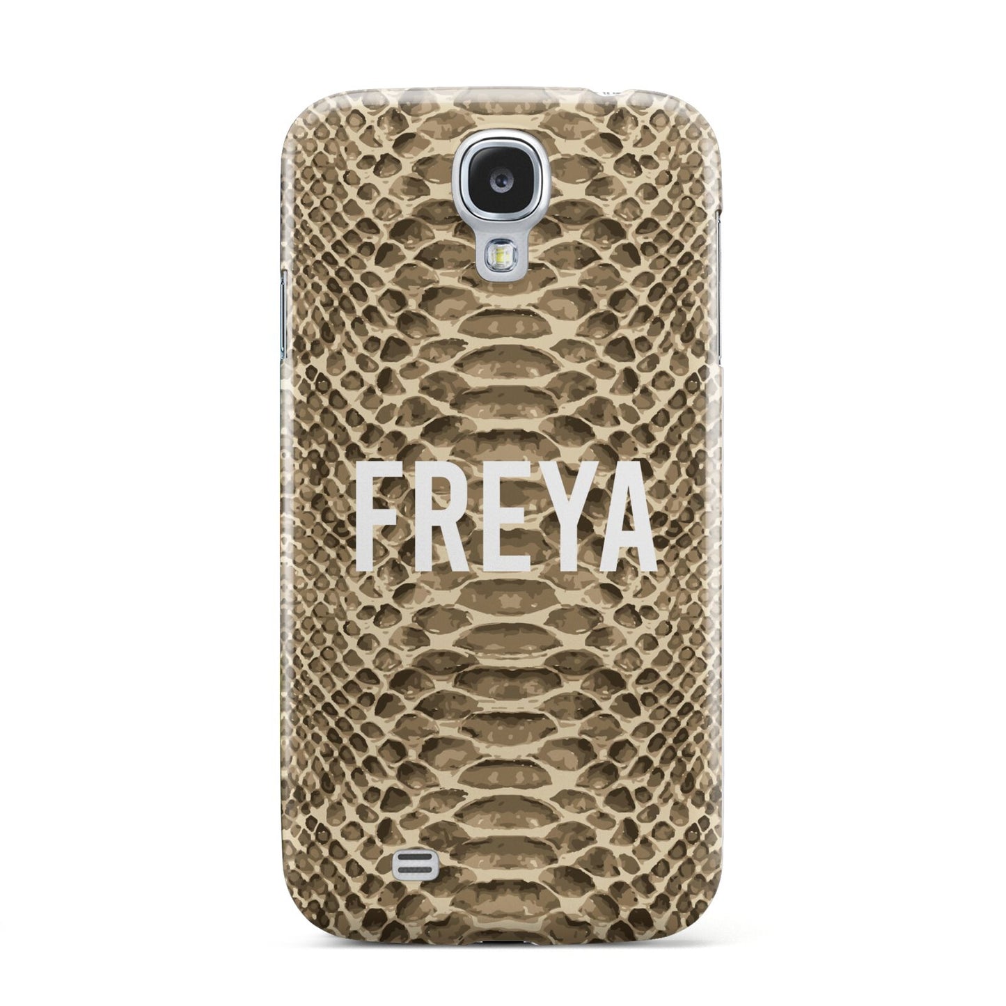 Personalised Tan Snakeskin Samsung Galaxy S4 Case