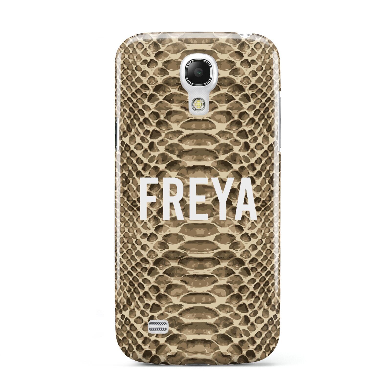 Personalised Tan Snakeskin Samsung Galaxy S4 Mini Case