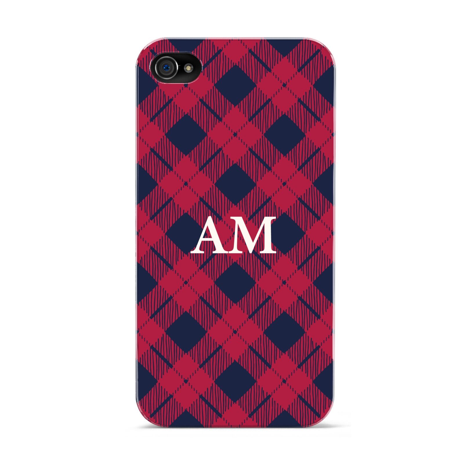 Personalised Tartan Apple iPhone 4s Case